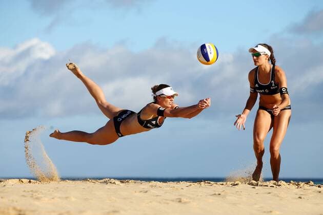 Beach-Volleyball : Foto-Shooting auf Fuerteventura, Ilka Semmler, Katrin Holtwick, (GER, Nationalteam), Holtwick Semmler, HoltwickSemmler, Holtwick-Semmler, Beachvolleyball - Beach volleyball Beachvolleyball Fotoshooting, Frau, Frauen, Germany, xHOCHxZWEIx xJuergenxTapx