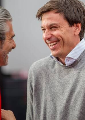 Spielberg 18.06.2015, Red Bull Ring, Spielberg, AUT, FIA, Formel 1, Grosser Preis von Oesterreich, Vorberichte, im Bild Teammanager Toto Wolff, (AUT, Mercedes AMG Petronas F1 Team) und Teammanager Maurizio Arrivabene, (ITA, Scuderia Ferrari) during the Preparation for the Austrian Formula One Grand Prix at the Red Bull Ring in Spielberg, Austria, 2015 06 18, EP_ang