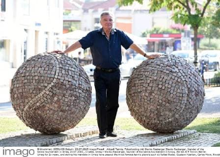 Aktuell Tennis, Fotoshooting mit Slavko Rasberger Slavko Rasberger, founder of the tennis tournament in Umag 23.07.2015., Croatia, Umag - Slavko Rasberger, founder of the tennis tournament in Umag. He led ATP Tennis Herren Umag for 2o years, and during his mandate in Umag have passed the most famous tennis players such as Rafael Nadal, Gustavo Kuerten, Carlos Moya, Novak Djokovic, Goran Ivanisevic and others. Former Croatian President Stjepan Mesic decorated him with the Order of Croatian Danica with figure of Franjo Bucar, and the same medal recived Cralos Moya for his 10th performance. DuskoxMarusic PIXSELL