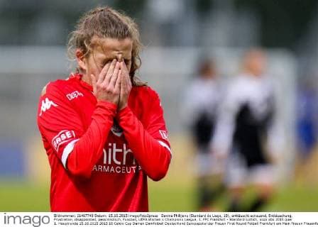 Davina Philtjens (Standard de Liege, 19), enttäuscht schauend, Enttäuschung, Frustration, disappointed, pessimistisch, Fussball, UEFA Women s Champions League, 1. FFC Frankfurt - Standard Lüttich, xozx
