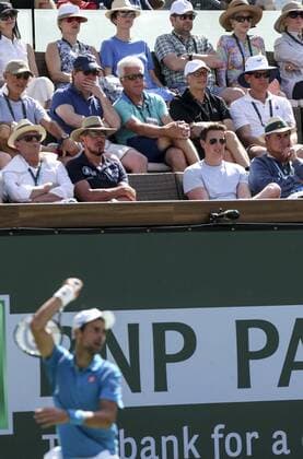 March 19, 2016 - Los Angeles, California, U.S - Novak Djokovic, of Serbia, in actions defeating Rafael Nadal, of Spain, during the men singles.semifinal match of the BNP Paribas Open tennis tournament on Saturday, March 19, 2016 in Indian Wells, California. Â Djokovic.won 7-6, 6-2. BNP Paribas Open 2016 Men s Singles Semifinal - ZUMAc68_