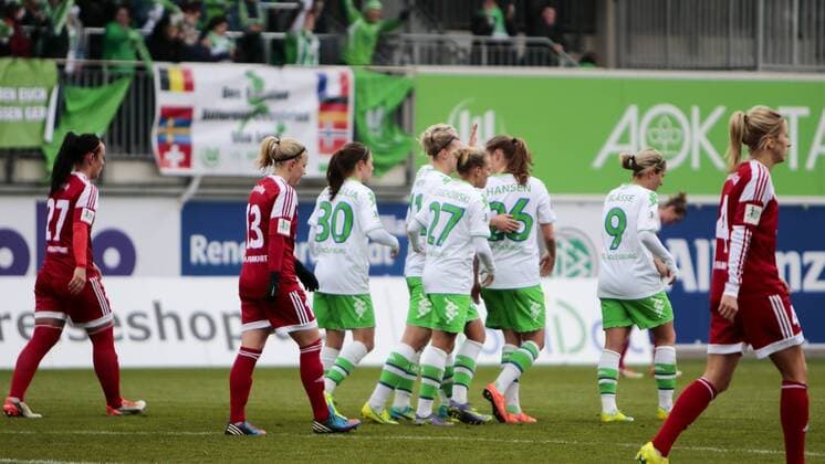 Fußball, Allianz Frauen Bundesliga, VfL Wolfsburg - 1. FFC Frankfurt; Caroline Graham Hansen (Wolfsburg, 26) Jubel, Torjubel, Freude, Emotion, Torerfolg, Aktion, action, goal, goal celebration, celebrates . xtgx