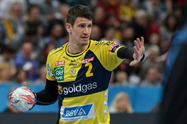 Andy Schmid (RM, RNL, 2), gibt Anweisungen, gestikuliert, mit den Armen gestikulieren, gives instructions, gesticulate, Handball, Champions League, Rhein-Neckar Löwen - RK Zagreb (Kroatien), xozx