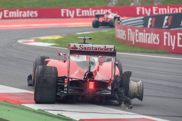 Formel 1, GP von Österreich, Vettel nach Dreher ausgeschieden 03.07.2016, Red Bull Ring, Spielberg, AUT, FIA, Formel 1, Grosser Preis von Oesterreich, Rennen, im Bild Sebastian Vettel (GER) Scuderia Ferrari German Formula One driver Sebastian Vettel of Scuderia Ferrari during the Race for the Austrian Formula One Grand Prix at the Red Bull Ring in Spielberg, Austria on 2016 07 03. -Pressefoto Spielberg EP_ang