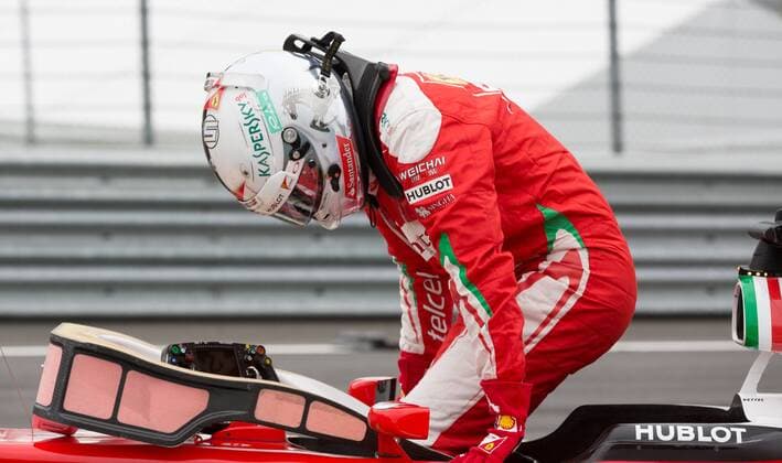 Formel 1, GP von Österreich, Vettel nach Dreher ausgeschieden 03.07.2016, Red Bull Ring, Spielberg, AUT, FIA, Formel 1, Grosser Preis von Oesterreich, Rennen, im Bild Sebastian Vettel (GER) Scuderia Ferrari German Formula One driver Sebastian Vettel of Scuderia Ferrari during the Race for the Austrian Formula One Grand Prix at the Red Bull Ring in Spielberg, Austria on 2016 07 03. -Pressefoto Spielberg EP_ang