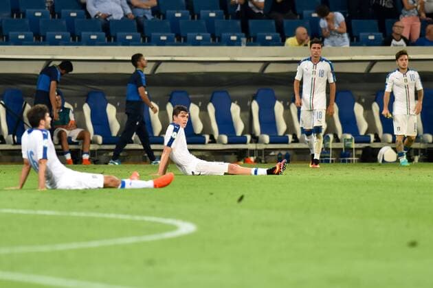 GER, UEFA U19 2016, Finale, Frankreich (FRA) vs Italien (ITA) 24.07.2016, Rhein-Neckar-Arena, Sinsheim, GER, UEFA U19 EURO 2016, Finale, France (FRA) vs Italy (ITA), picture shows im Bild: Frust bei Italien Foto © nordphoto Fabisch nordphotox xFabisch