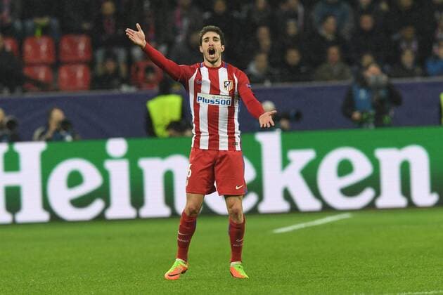 Fussball, UEFA Champions League, Saison 2016 2017, Achtelfinale , Bayer 04 Leverkusen - Atletico Madrid, 21.02.2017, Bayarena Leverkusen,Koke , Atletico Madrid , Aktion, Einzelbild