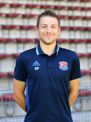 Co-Trainer Sebastian Friedl (Unterhaching) Porträt, Portrait, Einzelbild, Aktion, Action, Fußball, GER, 3.Liga, Porträttermin 2017 2018, SpVgg Unterhaching, xslx