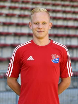 Sascha Bigalke (Unterhaching, 21) Einzelbild, Aktion, Action, Porträt, Portrait, Fußball, GER, 3.Liga, Porträttermin 2017 2018, SpVgg Unterhaching, xslx