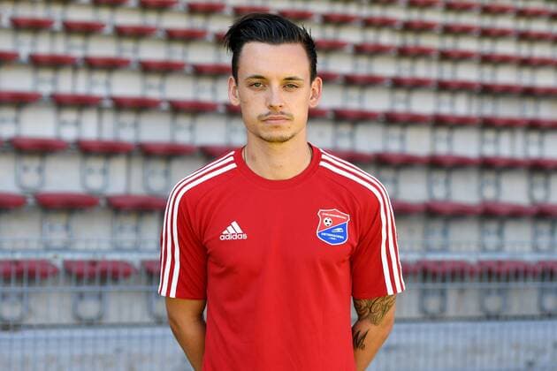 Thomas Steinherr (Unterhaching, 18) Einzelbild, Aktion, Action, Porträt, Portrait, Fußball, GER, 3.Liga, Porträttermin 2017 2018, SpVgg Unterhaching, xslx