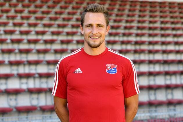 Ulrich Taffertshofer (Unterhaching, 6) Einzelbild, Aktion, Action, Porträt, Portrait, Fußball, GER, 3.Liga, Porträttermin 2017 2018, SpVgg Unterhaching, xslx