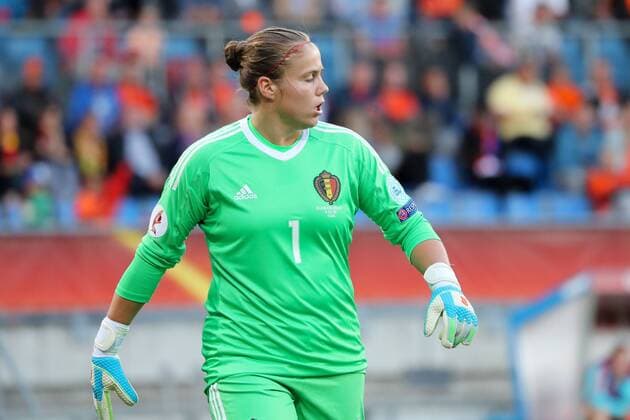 Fußball, Frauen EM, Belgien - Niederlande Justien Odeurs (Torwart, Belgien, 1), enttäuscht schauend, Enttäuschung, Frustration, disappointed, pessimistisch, Fussball, UEFA Women s EURO 2017, Belgien - Niederlande, xozx