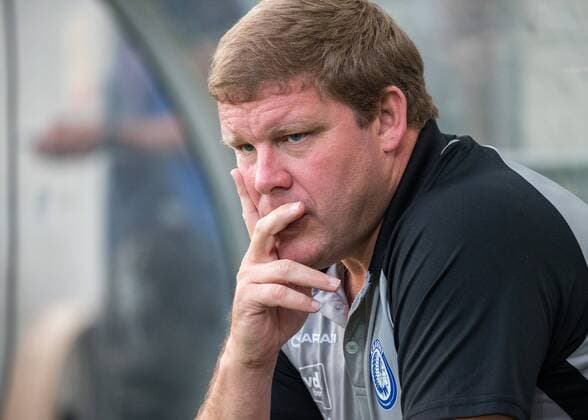 03.08.2017, Tivoli Stadion, Innsbruck, AUT, UEFA EL, Cashpoint SCR Altach vs KAA Gent, Qualifikation, 3. Runde, Rueckspiel, im Bild Trainer Hein Vanhaezebrouck (KAA Gent) during the UEFA Europaleague Qualifier 3rd round, 2nd leg match between Cashpoint SCR Altach and KAA Gent at the Tivoli Stadion in Innsbruck, Austria on 2017 08 03. Innsbruck EP_fei