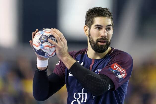 November 26, 2017 - Kielce, Poland - 26.11.2017, Kielce, pidflka reczna, liga mistrzow, PGE Vive Kielce - Paris Saint-Germain, Nikola Karabatic (PSG), during EHF Handball Champions League Group B match between KS Vive Tauron Kielce and Paris Saint-Germain Handball at Kielce, Poland, on 26 November 2017. ..Paris Saint-Germain Handball won 30-29. Vive Kielce v Paris Saint-Germain - EHF Champions League match - ZUMAn230 20171126_zaa_n230_712 Copyright: xFotoxOlimpikx