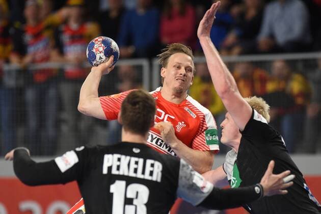 Handball, EM, Deutschland - Dänemark European Handball Championship, Group II, 4th round, Germany - Denmark 21.01.2018., Arena Varazdin, Varazdin, Croatia - 2018 European Men s Handball Championship, Group II, 4th round, Germany - Denmark. Morten Toft Olsen. VjeranxZganec-Rogulja PIXSELL