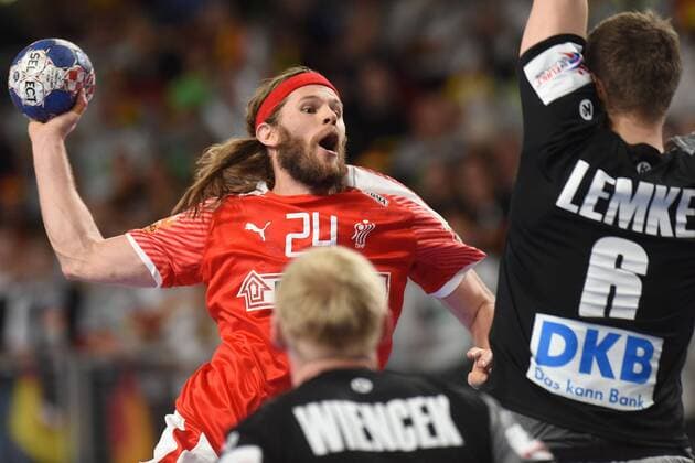 Handball, EM, Deutschland - Dänemark European Handball Championship, Group II, 4th round, Germany - Denmark 21.01.2018., Arena Varazdin, Varazdin, Croatia - 2018 European Men s Handball Championship, Group II, 4th round, Germany - Denmark. Mikkel Hansen. VjeranxZganec-Rogulja PIXSELL