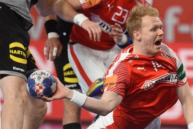 Handball, EM, Deutschland - Dänemark European Handball Championship, Group II, 4th round, Germany - Denmark 21.01.2018., Arena Varazdin, Varazdin, Croatia - 2018 European Men s Handball Championship, Group II, 4th round, Germany - Denmark. Anders Zachariassen. VjeranxZganec-Rogulja PIXSELL