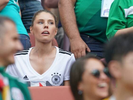 Germany - Mexico, Soccer, Moscow, June 17, 2018 Spielerfrau Annika, Freundin von Jonas HECTOR enttaeuscht GERMANY - MEXICO FIFA World Cup WM Weltmeisterschaft Fussball 2018 RUSSIA, Group F, Season 2018 2019, June 17, 2018 L u z h n i k i Stadium in Moscow, Russia. Photo: MAGICS Peter Schatz