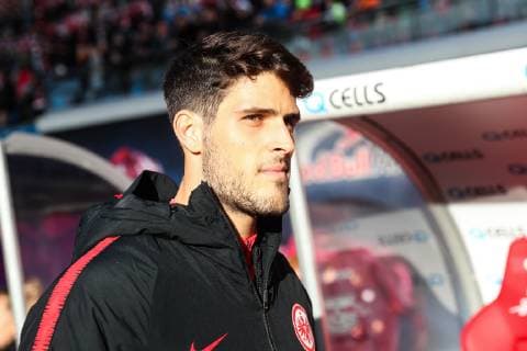 Goncalo Paciencia Eintracht Frankfurt 1 Soccer Bundesliga Season 2018 2019 RasenBallsport Leipzig vs. Eintracht Frankfurt in the Red Bull Arena in Leipzig Germany Soccer Man Men 09 02 2019 According to the DFL Deutsche Fußball Liga it is forbidden to use or have used photos taken in the stadium and or from the match in the form of sequence pictures and or video-like photo galleries DFL regulations prohibit any use of photographs as image sequences and or quasi video