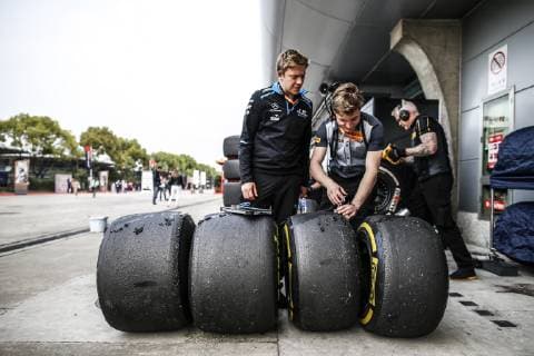Motorsports: FIA Formula One World Championship WM Weltmeisterschaft 2019, Grand Prix of China, Pirelli, tire, tires, tyre, tyres, wheel, wheels, Reifen, Rad, feature Shanghai China