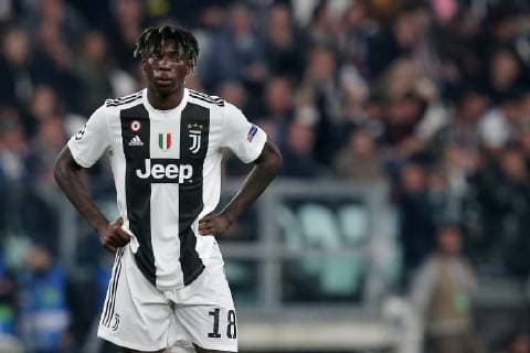 Turin Italy 16 04 2019 UEFA Champions League 2018 19 Season Quarter-finals 2 Round Juventus Turin Ajax Amsterdam Moise Kean JUV disappoints DeFodi541