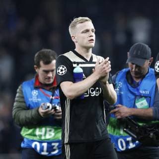 LONDON Football, 30-04-2019, season 2018 2019 , Tottenham Stadium . Semi final Champions League first leg. Ajax player Donny van de Beek during the game Tottenham Hotspur - Ajax Tottenham Hotspur - Ajax x3292674x