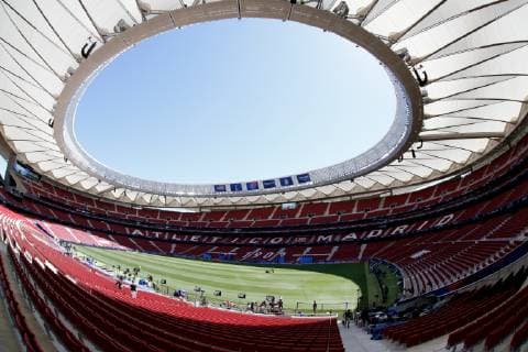 SOCCER - CL, Tottenham vs Liverpool MADRID,SPAIN,31.MAY.19 - SOCCER - UEFA Champions League, final, Tottenham Hotspur vs Liverpool FC, preview. Image shows an overview of the Wanda Metropolitano stadium. GEPAxpictures xDavidxRodriguez