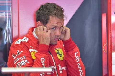 Sebastian VETTEL,GER Scuderia Ferrari in the bpx, gestures, action, single picture, cut single motif, portrait, portrait, portrait Formula 1 GP of Austria,, Red Bull Ring Zeltweg, Spielberg, season 2019, on 27 06 2019