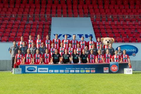 back row from left to right Niklas Dorsch, Jonas Foehrenbach, Oliver Huesing, Patrick Schmidt, Robert Glatzel, Patrick Mainka, Sebastian Griesbeck, Marnon Busch, Andrew Owusu, Jonas Braendle, mascot Paule middle row from left to right Marc Weiss Physiotherapist , Johannes Gessler Physiotherapist , Dieter Jarosch Co Trainer , Frank Schmidt Head Coach , Kolja Pusch, Timo Beermann, Denis Thomalla, Norman Theuerkauf, Bernhard Raab Co Trainer , Bernd Weng Goalkeeping Coach , Said Lakhal Athletics Coach , Alexander Raaf Teammanager , Manuel Henck Zeugwart front row from left to right Goekalp Kilic, Marc Schnatterer, Robert Leipertz, David Otto, Kevin Ibrahim, Vitus Eicher, Kevin Mueller, Diant Ramaj, Robert Strauss, Arne Feick, Tobias Reithmeir, Maurice Multhaup, Kevin Sessa Missing Maximilian Thiel, Oliver Steurer, 1 Soccer Club Heidenheim 1846 e V , 2 Bundesliga, Portrait date 2019 2020, Team photo, 02 07 2019, 1 Soccer Club Heidenheim 1846 e V , 2 Bundesliga, Portrait date 2019 2020, Team photo, 02 07 2019, Heidenheim Copyright: xEIBNER SaschaxWaltherx EP_eer