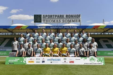 02 07 2019 SpVgg Greuther Fürth Fürth Fuerth Season 2019 2012 Photo shoot Portrait of Team Team Kader Team photo Team photo Rear from left Daniel Keita Ruel 10 SpVgg Greuther Fürth Maximilian Bauer 38, SpVgg Greuther Fürth Benedikt Zahn 19, SpVgg Greuther Fürth Richard Magyar 5, SpVgg Greuther Fürth Mergim Mavraj 20, SpVgg Greuther Fürth Paul Jäckel Jaeckel 23, SpVgg Greuther Fürth Paul Seguin 33, SpVgg Greuther Fürth Paul Seguin 33, SpVgg Greuther Fürth David Room 11, SpVgg Greuther Fürth 2 Row from behind Marvin Stefaniak 34, SpVgg Greuther Fürth Shawn Parker 9, SpVgg Greuther Fürth Daniel Steininger 31, SpVgg Greuther Fürth Robin Kehr 7, SpVgg Greuther Fürth Elias Abouchabaka 8, SpVgg Greuther Fürth Kenny Prince Redondo 27, SpVgg Greuther Fürth Marco Caligiuri 13, SpVgg Greuther Fürth Julian Green 37, SpVgg Greuther Fürth Nik Omladic 21, SpVgg Greuther Fürth 2 row from front Andre Mijatovic Co Trainer SpVgg Greuther Fürth Petr Ruman Co Trainer SpVgg Greuther Fürth Stefan Leitl Trainer SpVgg Greuther Fürth Maximilian Sauer 24, SpVgg Greuther Fürth Marco Meyerhöfer Meyerhoefer 18, SpVgg Greuther Fürth Hans Nunoo Sarpei 14, SpVgg Greuther Fürth Sebastian Ernst 15, SpVgg Greuther Fürth Michael Schleinkofer Athletics Trainer SpVgg Greuther Fürth Benjamin Ngarambe Physio SpVgg Greuther Fürth Patrick Rutte Physio SpVgg Greuther Fürth front from left Christian Fiedler Goalkeeper Trainer SpVgg Greuther Fürth Ole Marschall SpVgg Greuther Fürth Alexander Lungwitz 36, SpVgg Greuther Fürth Marius Funk 1, SpVgg Greuther Fürth Sascha Burchert 30, SpVgg Greuther Fürth Leon Schaffran 25, SpVgg Greuther Fürth Maximilian Wittek 3, SpVgg Greuther Fürth Carsten Klee Chef Physio SpVgg Greuther Fürth Daniel Wiegand Team Coordinator Zeugwart SpVgg Greuther Fürth