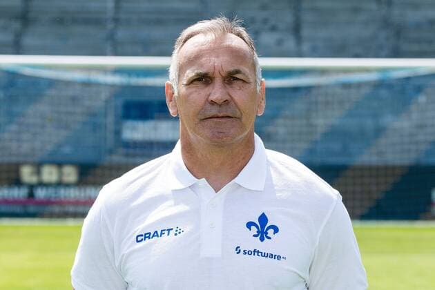 17 07 2019, xfux, football 2 Bundesliga, SV Darmstadt 98, 2 BL, portrait date 2019 2020, team photo photo, emonline, emspor, deloka, v l goalkeeper coach Uwe Zimmermann SV Darmstadt 98 Darmstadt
