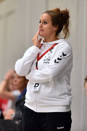 Tessa Bremmer Trainer HSG Bad Wildungen Vipers, GER, HSG Bad Wildungen Vipers Bayer 04 Leverkusen, DHB Cup, Handball, Women, 05 10 2019, GER, HSG Bad Wildungen Vipers Bayer 04 Leverkusen, Handball, DHB Cup Women, 05 10 2019 Bad Wildungen Copyright: xEIBNER RolandxSippelx EP_RSL