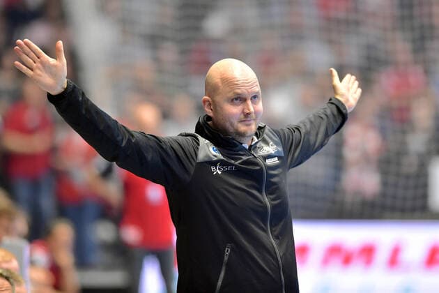 Adalsteinn Eyjolfsson Trainer HC Erlangen, GER, MT Melsungen HC Erlangen, Handball, 1 Bundesliga Men, 17 10 2019, GER, MT Melsungen HC Erlangen, Handball, 1 Liga Men, 17 10 2019 Kassel Copyright: xEIBNER RolandxSippelx EP_RSL