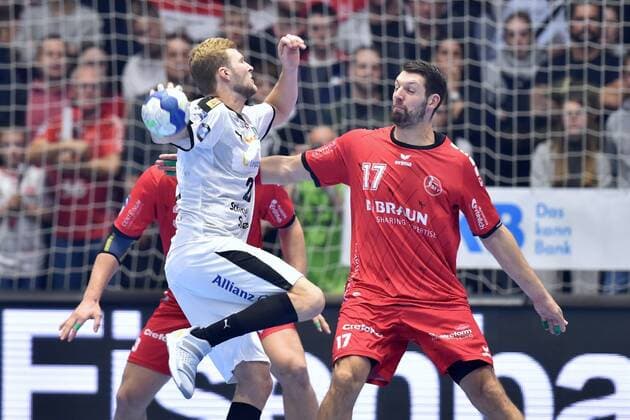 Philipp Weber SC DHfK Leipzig on the Ball and Felix Danner MT Melsungen , GER, MT Melsungen SC DHfK Leipzig, Handball, 1 Bundesliga Men, 09 11 2019, GER, MT Melsungen SC DHfK Leipzig, Handball, 1 Liga Men, 09 11 2019 Kassel Copyright: xSippel xEibner-Pressefotox EP_rsl