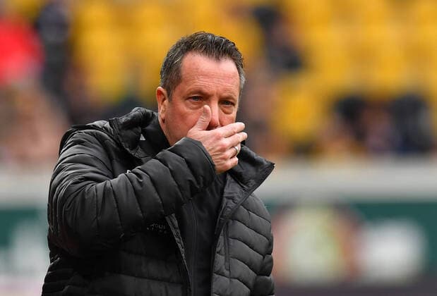 Coach Markus Kauczinski Dresden , 22 02 2020, Football, GER, Season 2019 2020, 2 Bundesliga, 23 Matchday, Rudolf Harbig Stadion Dresden, SG Dynamo Dresden VfL Bochum 1848, DFL REGULATIONS PROHIBIT ANY USE OF PHOTOGRAPHS as IMAGE SEQUENCES and or QUASI VIDEO,