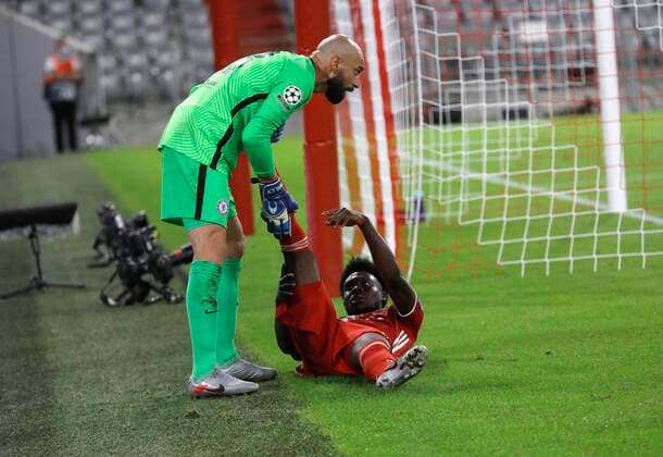 FC Bayern Muenchen Chelsea FC Munich , Germany, 08 08 2020, UEFA Championsleague , Round of 16 return FC Bayern Muenchen Chelsea FC 4 1, Season 2019 2020 Photo Hans Rauchensteiner Photo Rauchensteiner Pool Only for journalistic purposes Only for editorial use UEFA CL regulations prohibit any use of photographs as image sequences and or quasi video reprint fee, Copyright by Foto RAUCHENSTEINER, - D München Allianzarena , Allianz Arena , Allianz Arena , Allianz Arena Bayern Deutschland Poolfoto Hans Rauchensteiner Foto Rauchensteiner Pool ,EDITORIAL USE ONLY