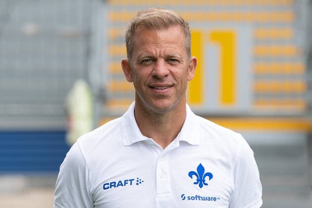 27 08 2020, xfux, Football 2 Bundesliga, SV Darmstadt 98, 2 BL, portrait appointment 2020 2021, photo appointment, emonline, emspor, deloka, v l Trainer Markus Anfang SV Darmstadt 98 2 BL portrait appointment 2020 2021 Darmstadt