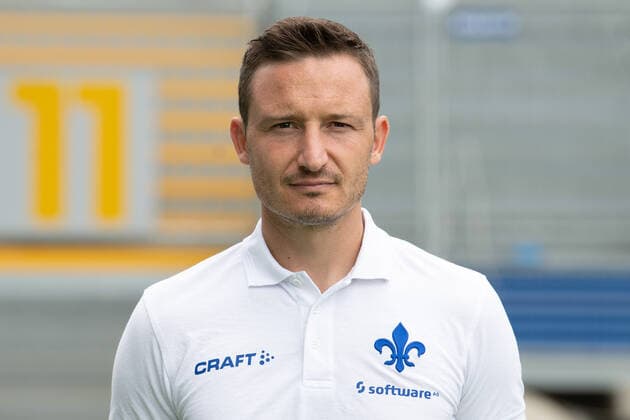 27 08 2020, xfux, Football 2 Bundesliga, SV Darmstadt 98, 2 BL, portrait appointment 2020 2021, photo appointment, emonline, emspor, deloka, v l Co Coach Florian Junge SV Darmstadt 98 2 BL portrait appointment 2020 2021 Darmstadt