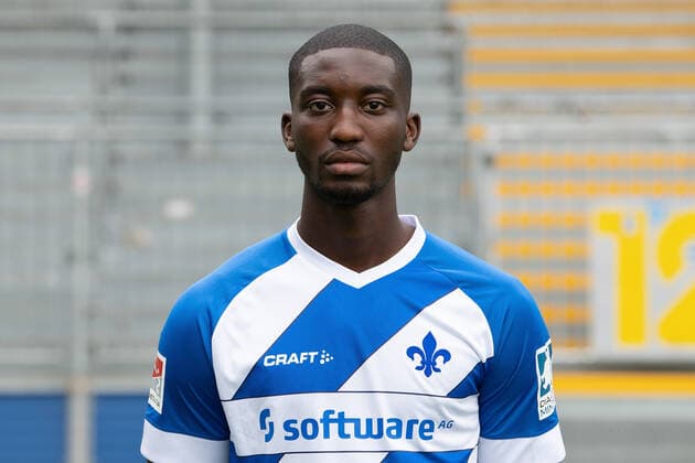 27 08 2020, xfux, Football 2 Bundesliga, SV Darmstadt 98, 2 BL, portrait appointment 2020 2021, photo appointment, emonline, emspor, deloka, v l Patric Pfeiffer SV Darmstadt 98 2 BL portrait appointment 2020 2021 Darmstadt