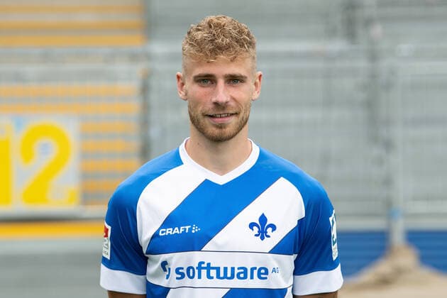 27 08 2020, xfux, Football 2 Bundesliga, SV Darmstadt 98, 2 BL, portrait appointment 2020 2021, photo appointment, emonline, emspor, deloka, v l Felix Platte SV Darmstadt 98 2 BL portrait appointment 2020 2021 Darmstadt
