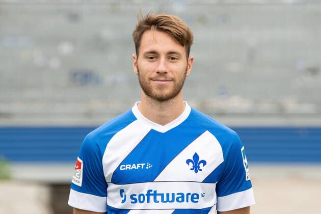 27 08 2020, xfux, Football 2 Bundesliga, SV Darmstadt 98, 2 BL, portrait appointment 2020 2021, photo appointment, emonline, emspor, deloka, v l Matthias Bader SV Darmstadt 98 2 BL portrait appointment 2020 2021 Darmstadt