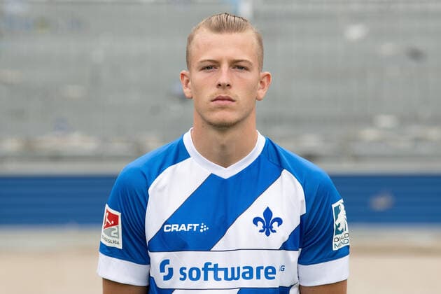 27 08 2020, xfux, Football 2 Bundesliga, SV Darmstadt 98, 2 BL, portrait appointment 2020 2021, photo appointment, emonline, emspor, deloka, v l Tim Skarke SV Darmstadt 98 2 BL portrait appointment 2020 2021 Darmstadt