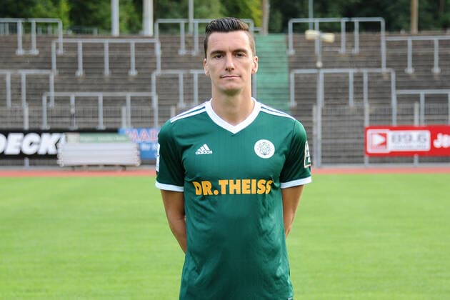 at Tim Stegerer, FC Homburg 6, team presentation at FC 08 Homburg, soccer, Regionalliga Southwest, 29 08 20, at Waldstadion Homburg, GER, soccer, Regionalliga Southwest, team presentation and squad portraits of the team of FC 08 Homburg, 29 08 20, Homburg Saar Copyright: xPeterxFranzx Eibner-Pressefotox EP_pfz