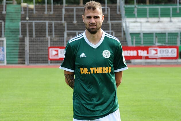 at Patrick Dulleck, FC Homburg 10, team presentation at FC 08 Homburg, soccer, Regionalliga Southwest, 29 08 20, at Waldstadion Homburg, GER, soccer, Regionalliga Southwest, team presentation and squad portraits of the team of FC 08 Homburg, 29 08 20, Homburg Saar Copyright: xPeterxFranzx Eibner-Pressefotox EP_pfz