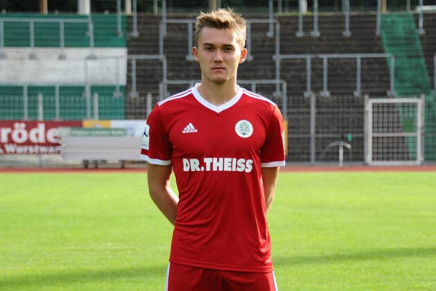 at Niklas Knichel, FC Homburg 28, team presentation at FC 08 Homburg, football, regional league southwest, 29 08 20, at Waldstadion Homburg, GER, football, regional league southwest, team presentation and squad portraits of the team of FC 08 Homburg, 29 08 20, Homburg Saar Copyright: xPeterxFranzx Eibner-Pressefotox EP_pfz