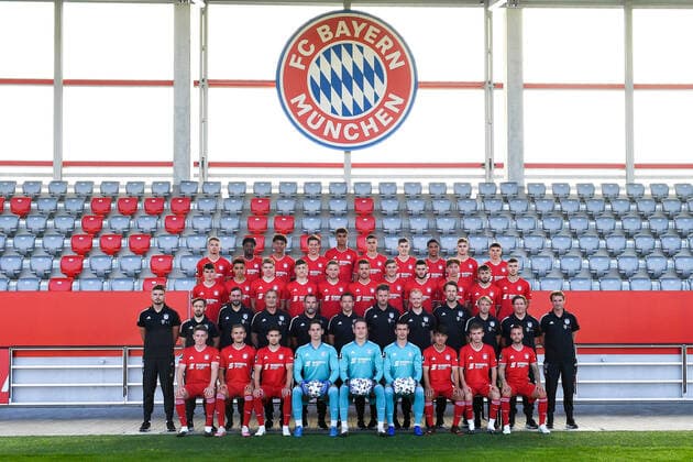 FC Bayern München II 3 Liga, portrait date 2020 2021, team photo, upper row from left Jann Fiete Arp, Bright Arrey Mbi, Chris Richards, Nicolas Feldhahn, Jamie Lawrence, Ivan Mihaljevic, Lenn Jastremski, Malik Tillmann, Josip Stanisic, Daniels Ontuzans Third Row from left Taylor Booth, Jamal Musiala, Kilian Senkbeil, Angelo Stiller, Timo Kern, Maximilian Welzmüller, Maximilian Zaiser, Leon Dajaku, Jannik Rochelt, Mert Yilmaz, Can Karatas Second Row from left Simon Unger Game Analyst , Johannes Behr Game Analyst , Samy Khalfallah Team Manager , Walter Junghans Goalkeeping Coach , Dirk Teschke Co-Trainer , Holger Seitz Head Coach , Jan Philipp Hestermann Athletics Coach , Max Harzmann Physio , Moritz Renker Physio , Carsten Kramer Physio , Jan Philipp Müller Team Doctor , Christian Luthardt Sports Psychologist Lower row from left Dennis Waidner, Alexander Lungwitz, Nicolas Kühn, Michael Wagner, Ron Thorben Hoffmann, Lukas Schneller, Angelo Brückner, Torben Rhein, Angelo Mayer FC Bayern Munich II 3 Liga, portrait date 2020 2021 xslx
