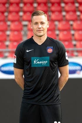 Vitus Eicher FC Heidenheim, 22 , 1 FC Heidenheim 1846, 2 Bundesliga, team photo and portrait appointment, season 2020 2021, 17 09 2020, DFB DFL regulations prohibit any use of photographs as image sequences and or quasi video , 1 FC Heidenheim 1846, 2 Bundesliga, team photo and portrait appointment, clipping, shooting, season 2020 2021, 17 09 2020 Heidenheim Copyright: xEibner-Pressefoto SaschaxWaltherx EP_swa