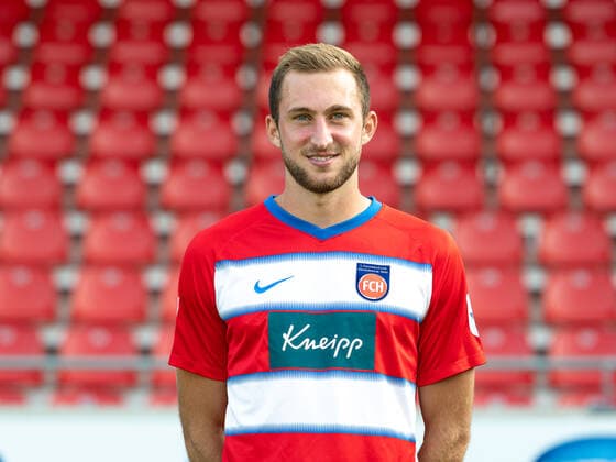 Jonas Foehrenbach FC Heidenheim, 19 , 1 FC Heidenheim 1846, 2 Bundesliga, team photo and portrait appointment, season 2020 2021, 17 09 2020, DFB DFL regulations prohibit any use of photographs as image sequences and or quasi video , 1 FC Heidenheim 1846, 2 Bundesliga, team photo and portrait appointment, clipping, shooting, season 2020 2021, 17 09 2020 Heidenheim Copyright: xEibner-Pressefoto SaschaxWaltherx EP_swa