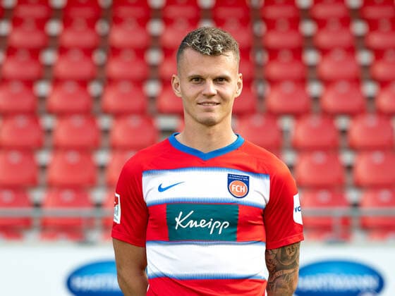 Florian Pick FC Heidenheim, 17 , 1 FC Heidenheim 1846, 2 Bundesliga, team photo and portrait appointment, season 2020 2021, 17 09 2020, DFB DFL regulations prohibit any use of photographs as image sequences and or quasi video , 1 FC Heidenheim 1846, 2 Bundesliga, team photo and portrait appointment, clipping, shooting, season 2020 2021, 17 09 2020 Heidenheim Copyright: xEibner-Pressefoto SaschaxWaltherx EP_swa