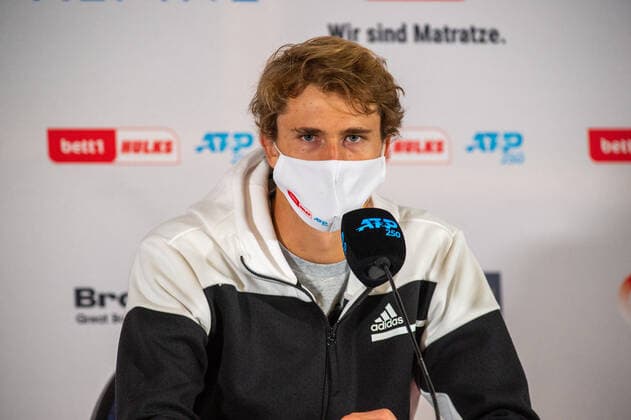 In the Alexander ZVEREV GER in the PRESS CONFERENCE, Alexander ZVEREV GER vs Fernando VERDASCO ESP , TENNIS, bett1hulks Indoor, 15 10 2020, GER, TENNIS, ATP TOUR, bett1hulks Indoor, Alexander ZVEREV GER vs Fernando VERDASCO ESP , 15 10 2020 COLOGNE Copyright: xEibnerxPressefotox xBenjaminxSOELZERx EP_BSO